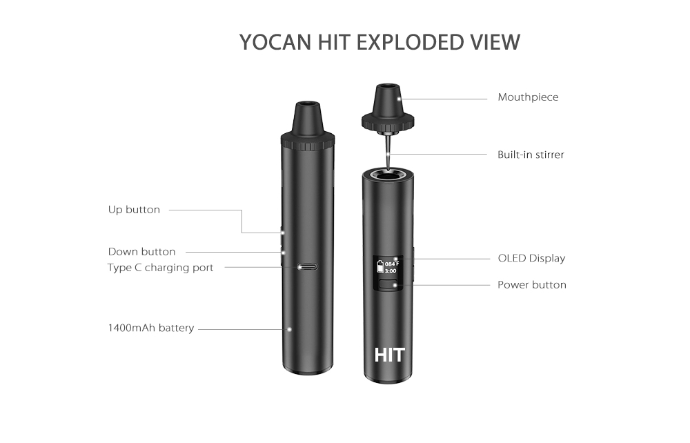 Yocan Hit-Kit de vaporisateur  - Dry Herb Vaping Accessories avis et prix