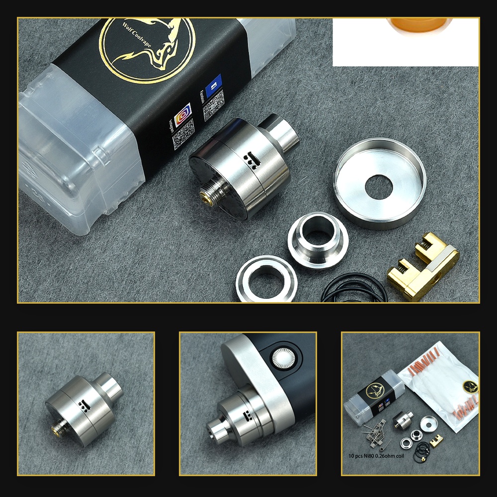 Atomiseur Wolfcoolvape Nisshok - Vape Coil Replacement avis et prix